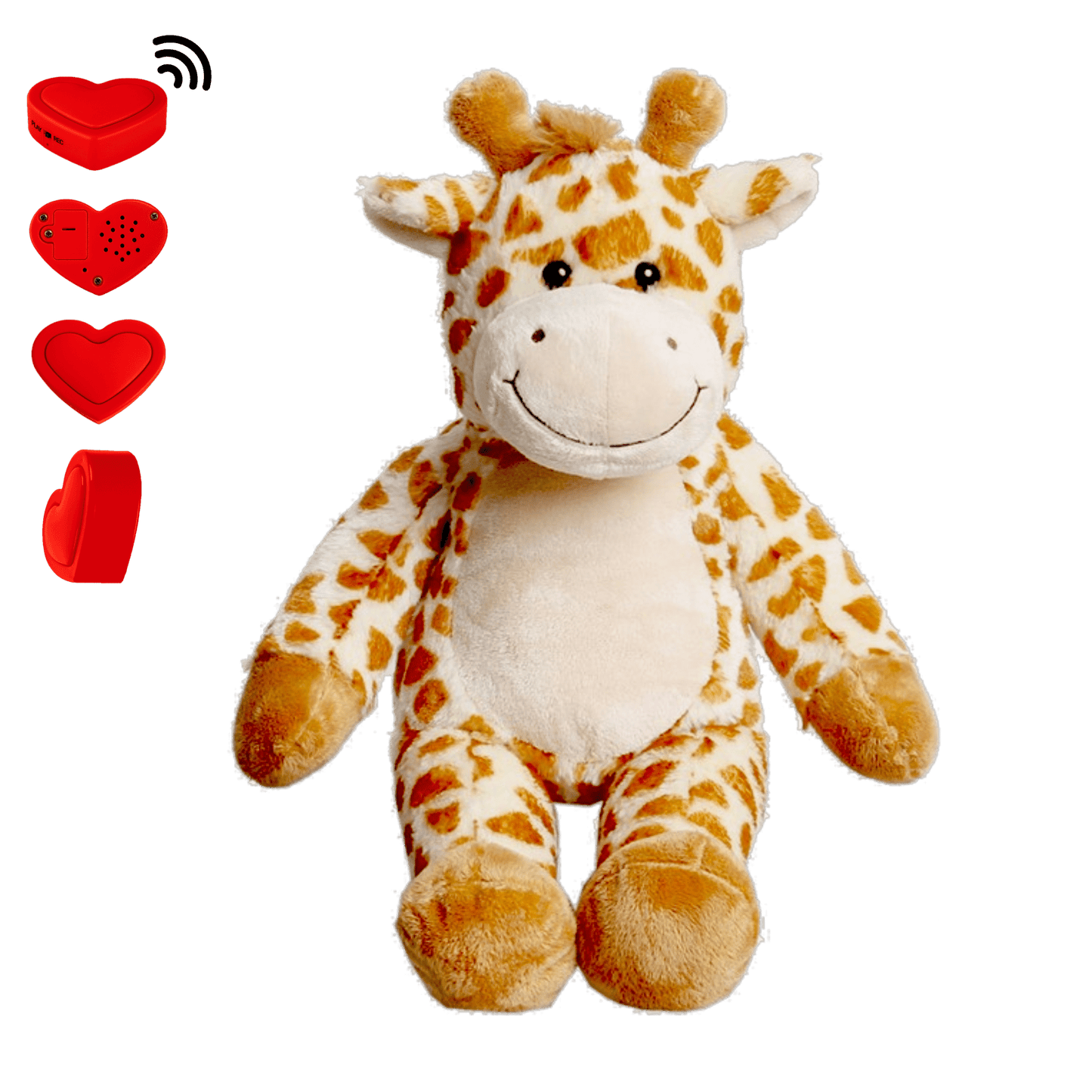 Knuffel Giraf met Stemopname β Gepersonaliseerd Cadeau | The Hugify