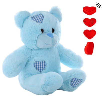 Knuffelbeer Love Blauw - Met voicerecorder