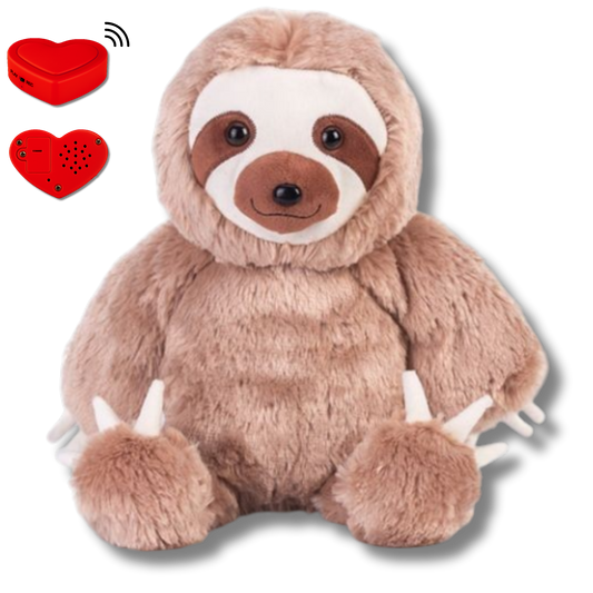 Knuffel Luiaard met Stemopname – Gepersonaliseerde Knuffel