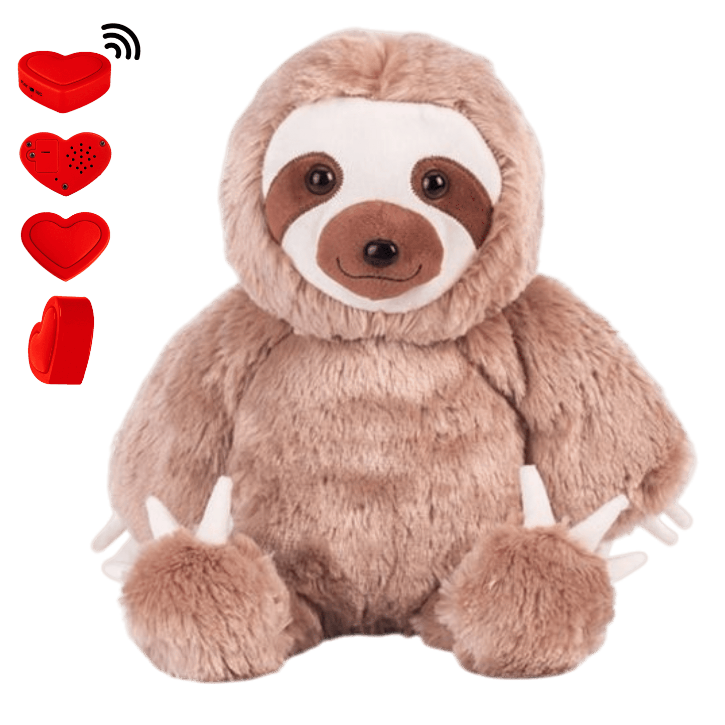 Knuffel Luiaard met Stemopname – Gepersonaliseerd Cadeau | The Hugify