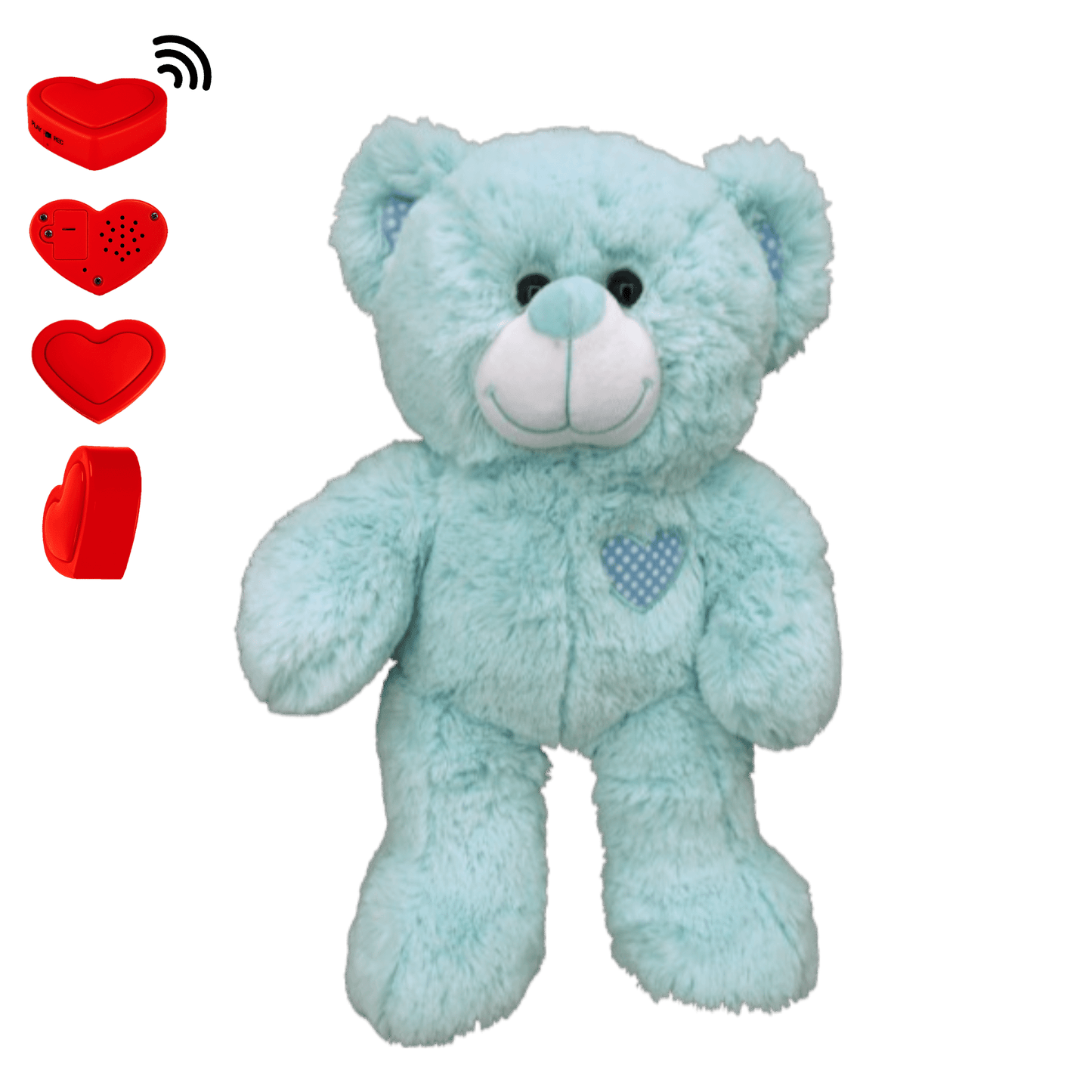 Blauwe Knuffelbeer met Stemopname – Gepersonaliseerde Teddybeer | The Hugify