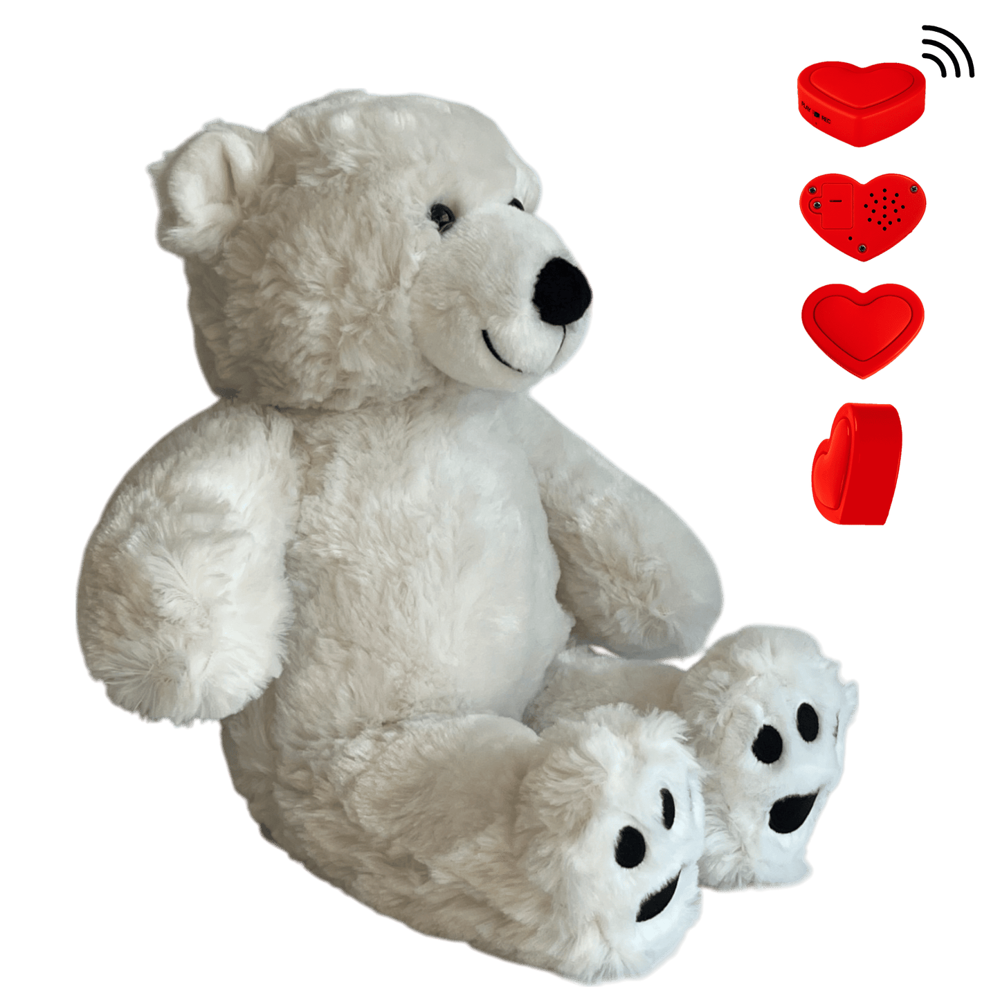 KnuffelBeer wit met spraakopname - The Hugify