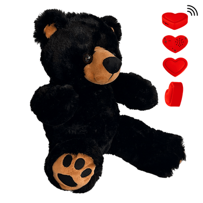 KnuffelBeer donker met ingesproken bericht - The Hugify