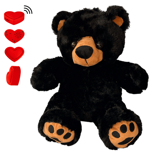 KnuffelBeer donker met ingesproken bericht - The Hugify