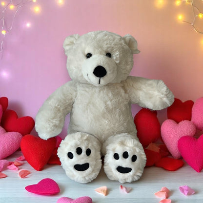 KnuffelBeer wit met spraakopname - The Hugify