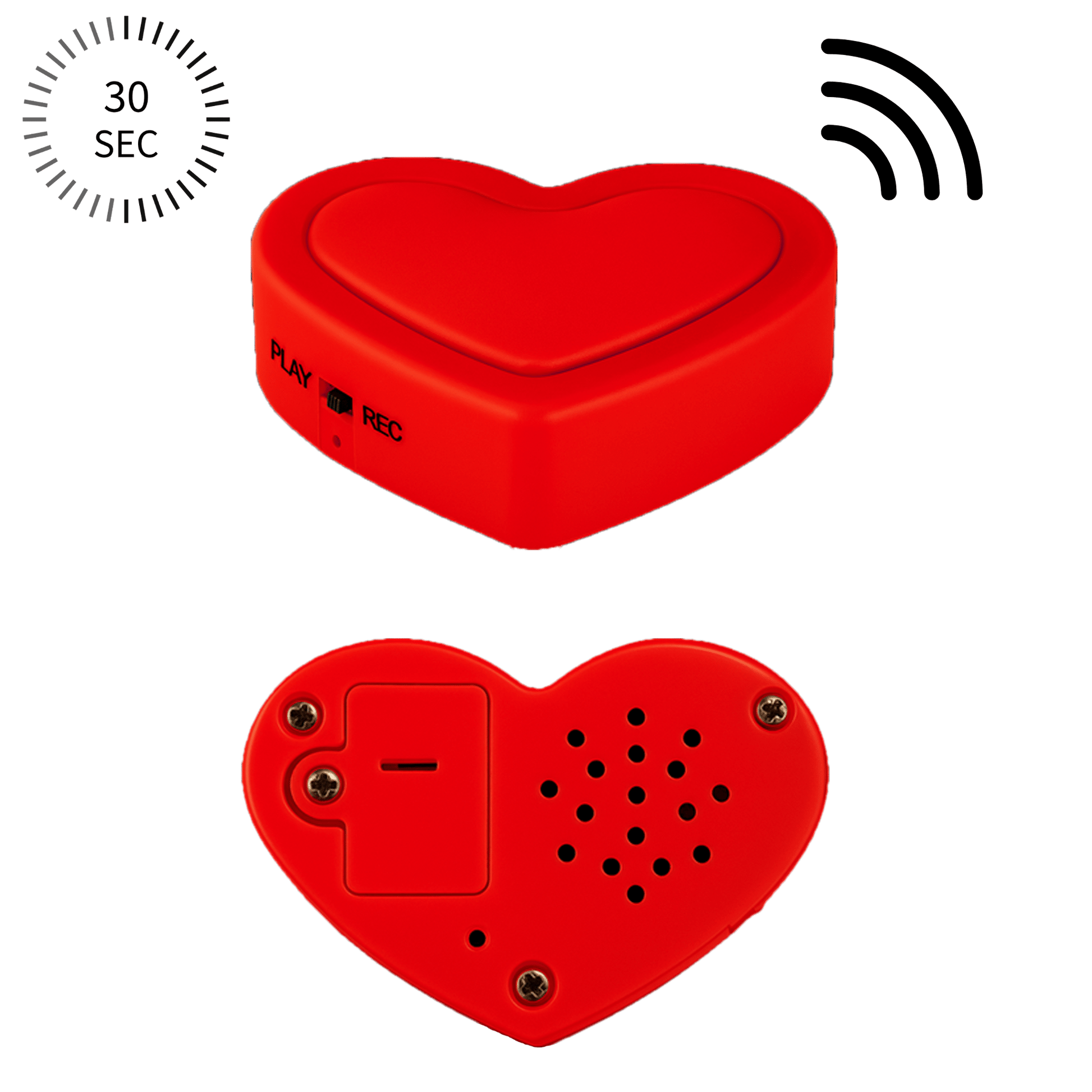 Voicerecorder 30 seconden ingesproken bericht - The Hugify