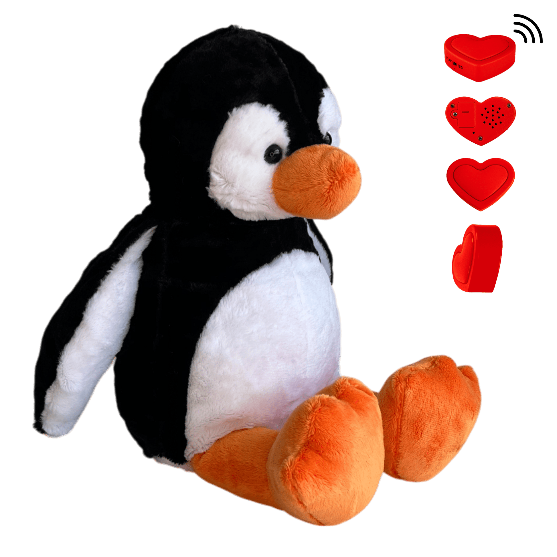 Knuffel Pinguïn stuur je boodschap met een ingesproken bericht - The Hugify