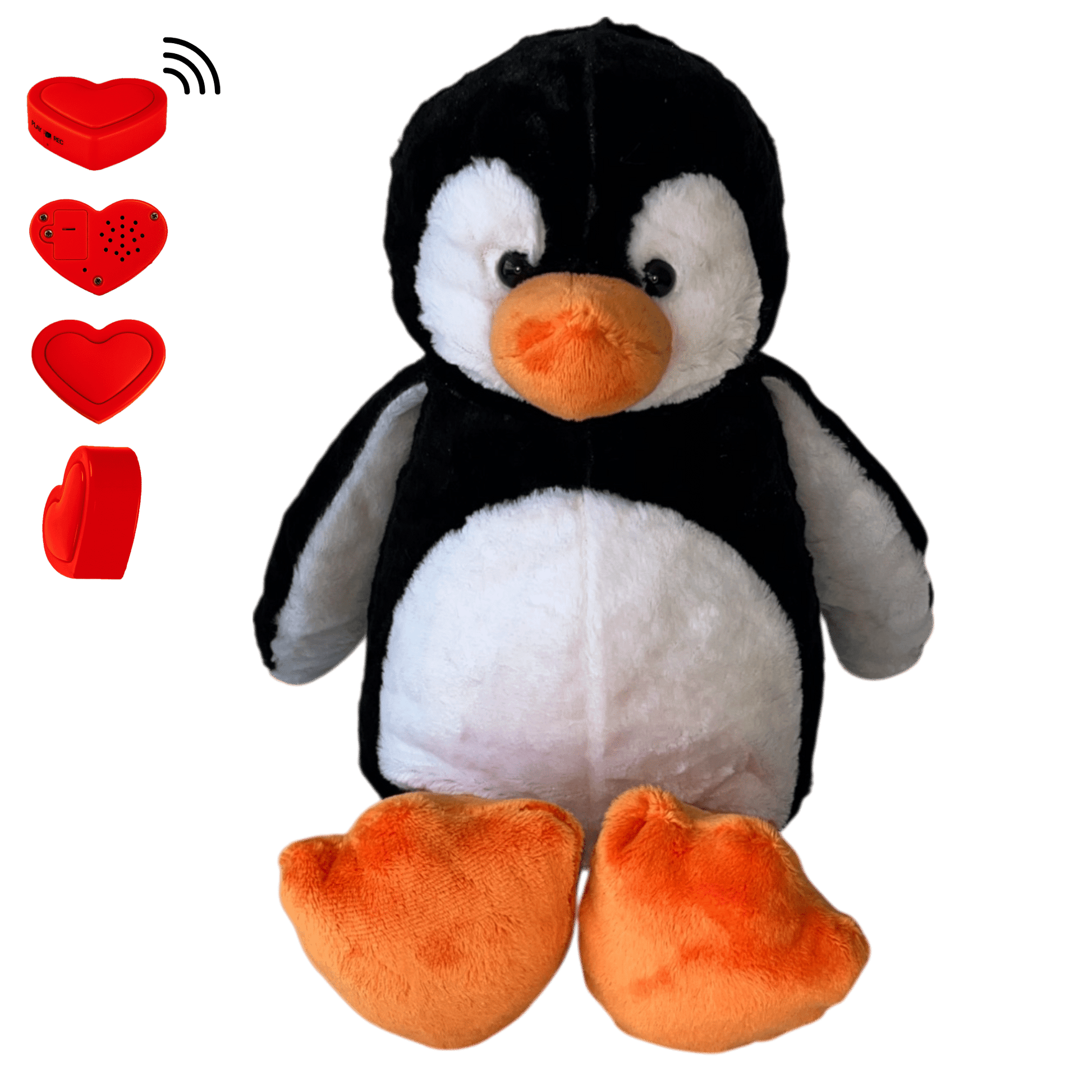 Knuffel Pinguïn stuur je boodschap met een ingesproken bericht - The Hugify