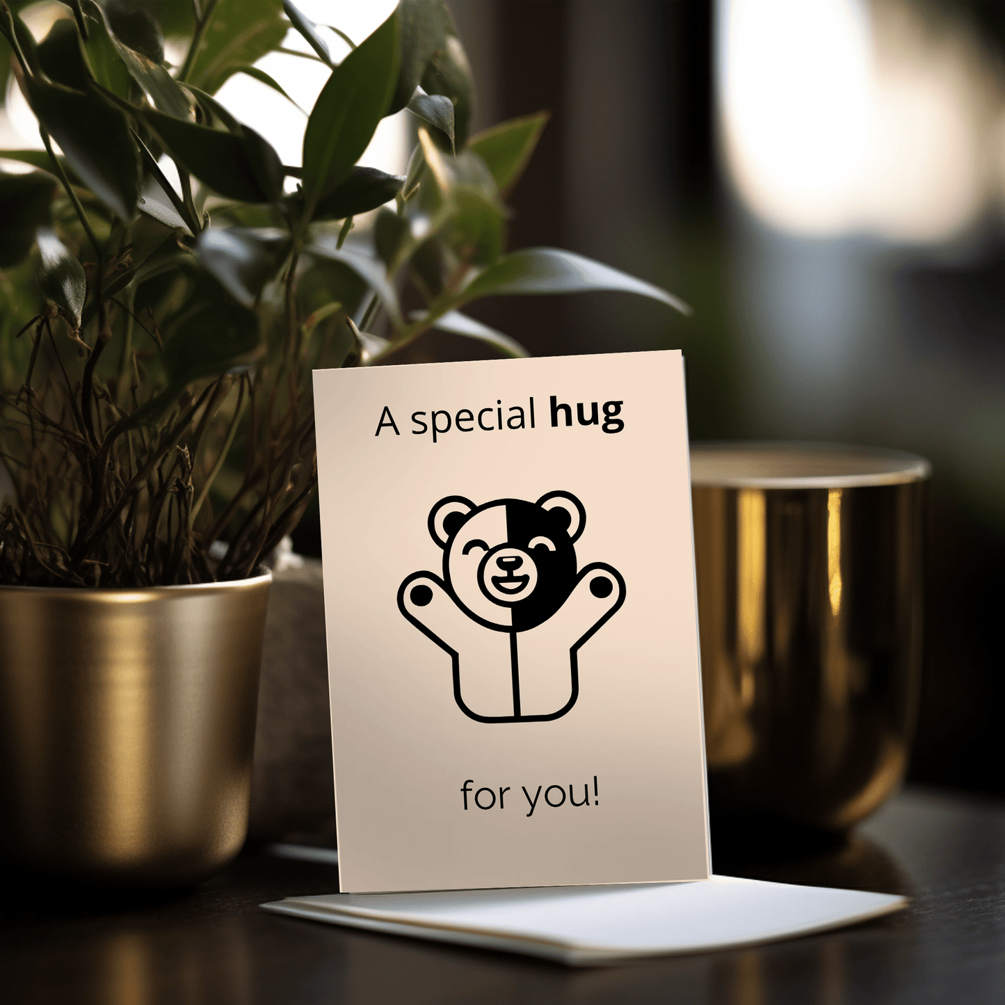 Voorkant van de wenskaart