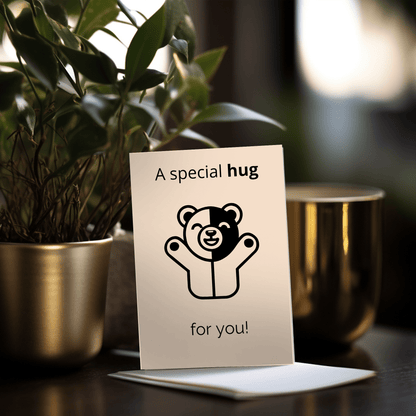 Voorkant van de wenskaart