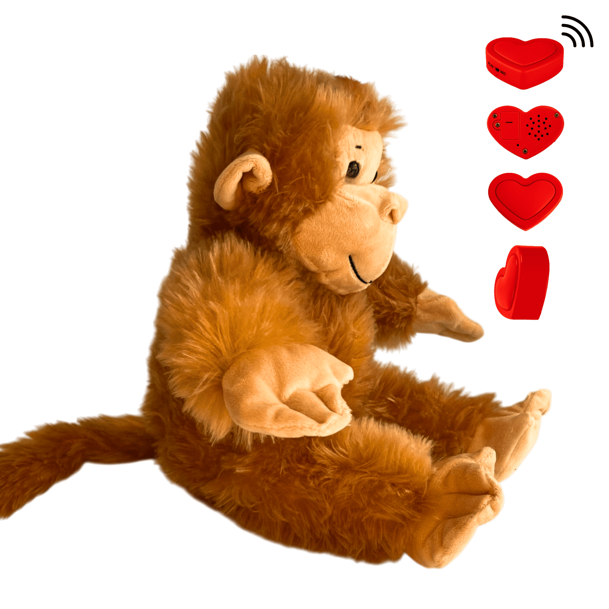 Knuffel Aap met eigen spraakopname - The Hugify